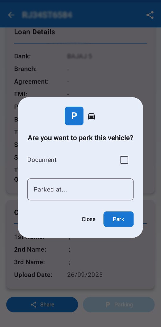 Vehicle Repo Dashboard Screenshot